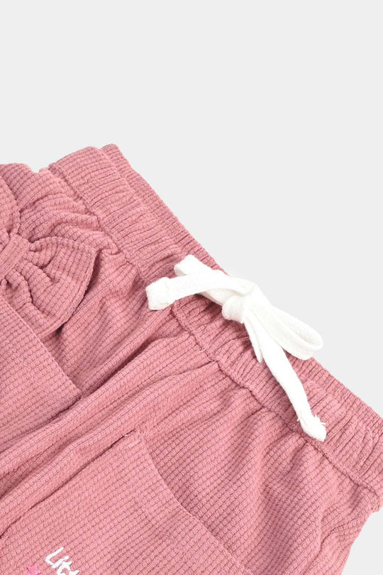 Infant Girls Cotton Pant Little Star-Pink