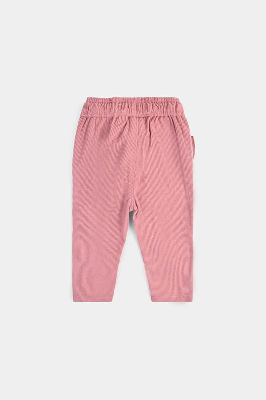 Infant Girls Cotton Pant Little Star-Pink