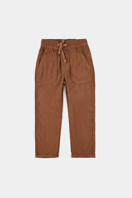 Boys Corduroy Pant-BROWN