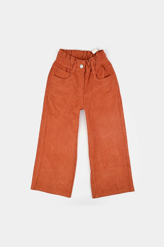 Girls Corduroy Pant Paper-Rust