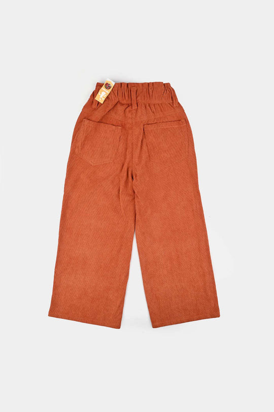 Girls Corduroy Pant Paper-Rust
