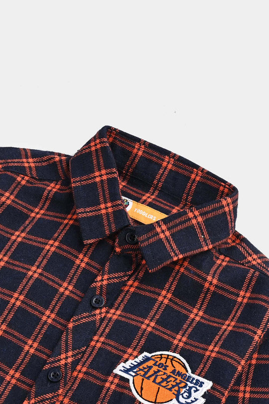 Boys Flannel Shirt (Lets Do IT)-Black Check