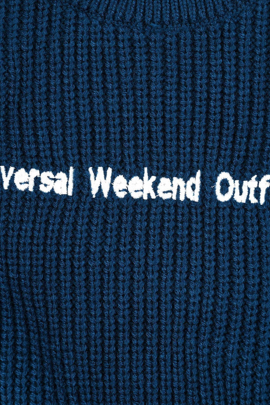 Boys Sweater Weekend Outfits - Blue