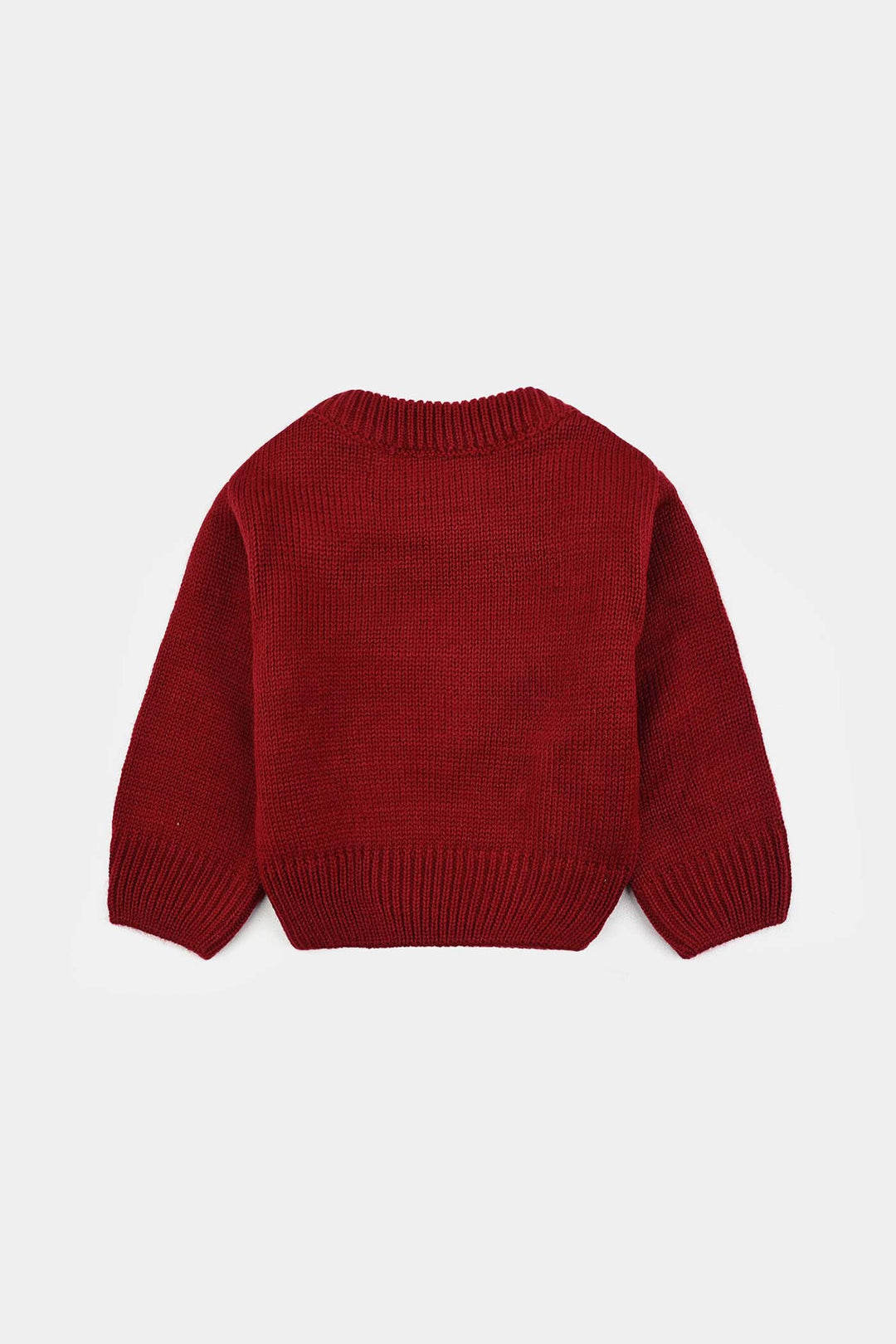 Infant Boys Sweater (Smile) - Red