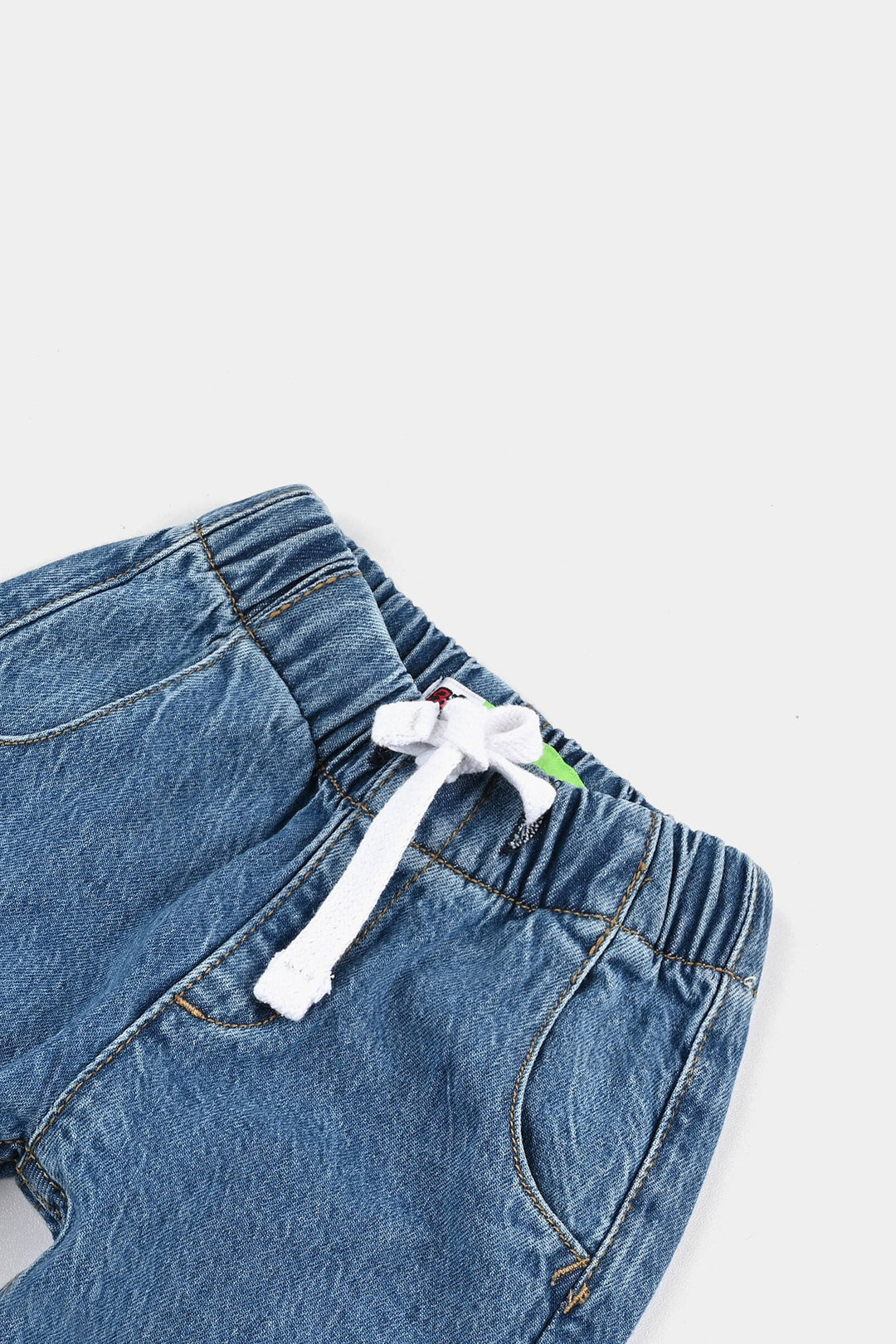 Infant Boys Denim Stretch Pant Casual Chic Denim-Mid Blue