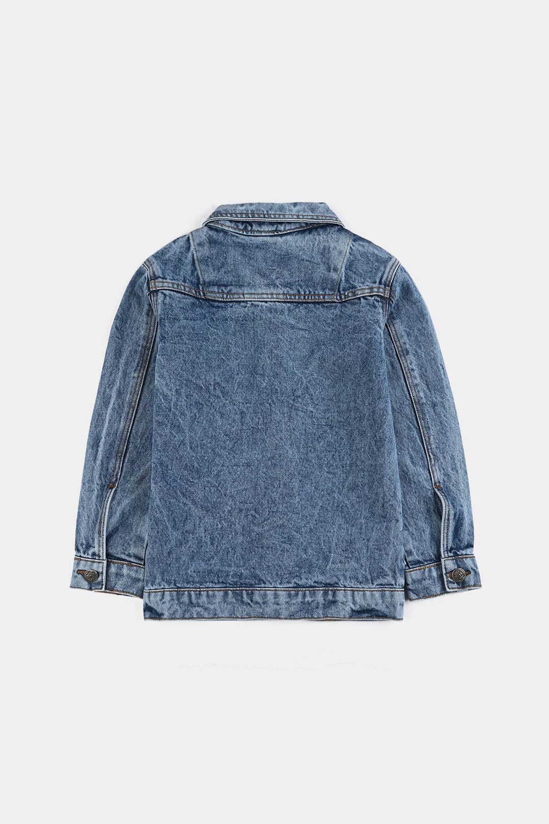 Girls Denim Stretch Woven Jacket - Light Blue