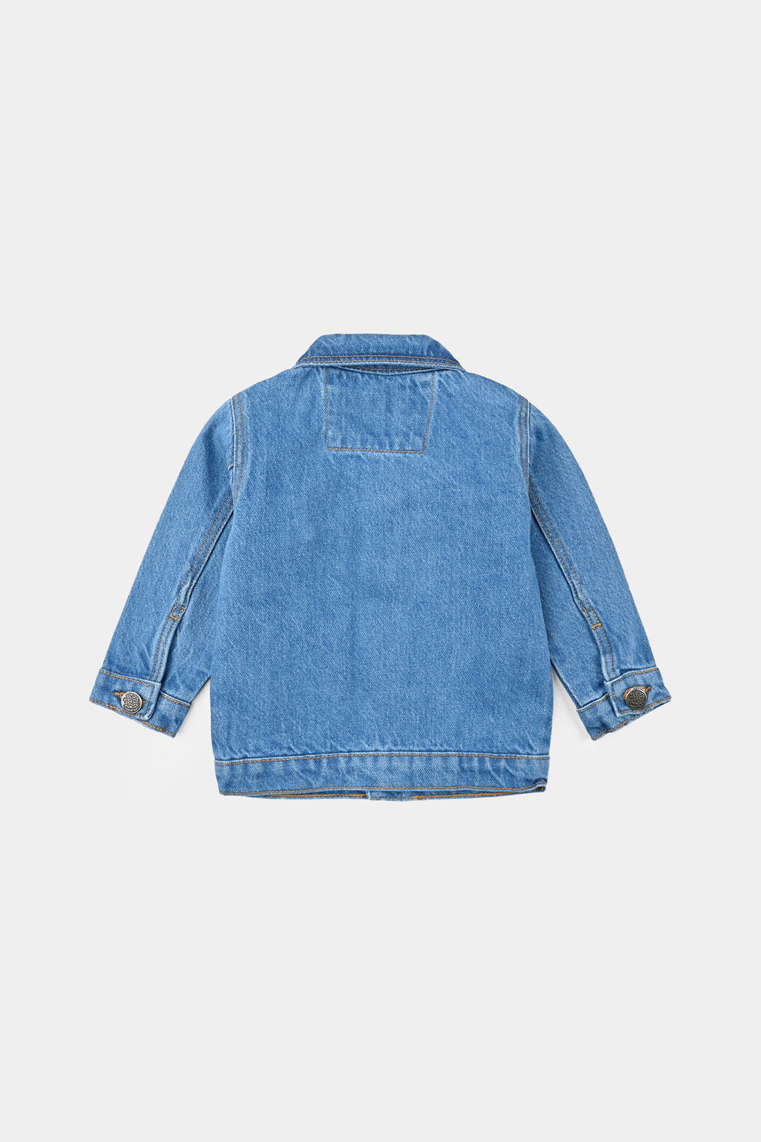 Infant Boys Denim Stretch Woven Jacket Basic-BLUE