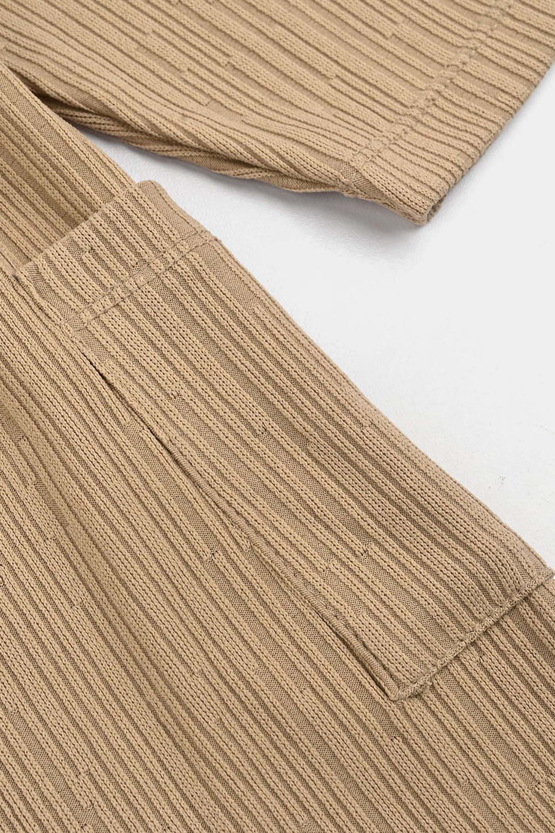 Girls Jacquard Frock - Mud/brown