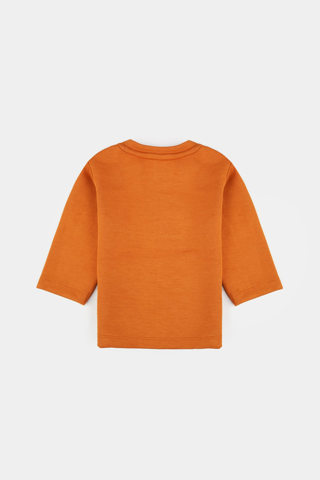 Infant Boys Cotton Interlock Suit Little champ-BROWN