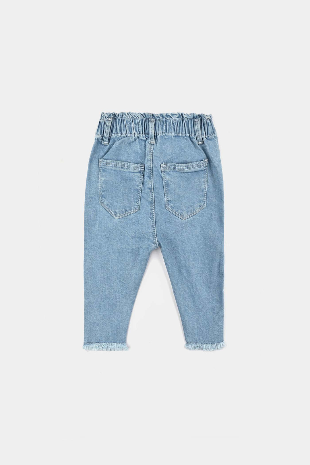 Infant Girls Denim Stretch Pant Twinkle Edge-Mid Blue