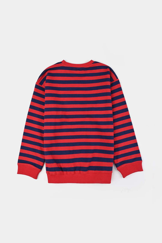 Boys Jersey/Terry SweatShirt No More Rules-RED