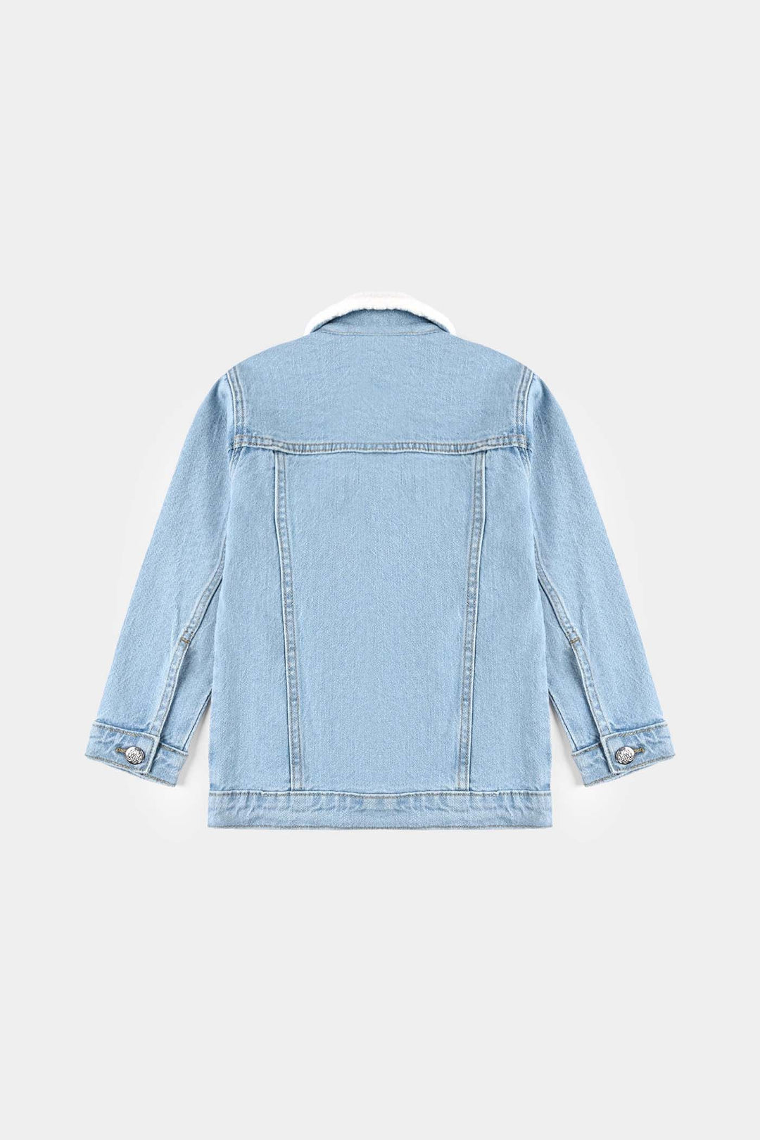Girls Denim Stretch Jacket Just Have Fun-LT.Blue