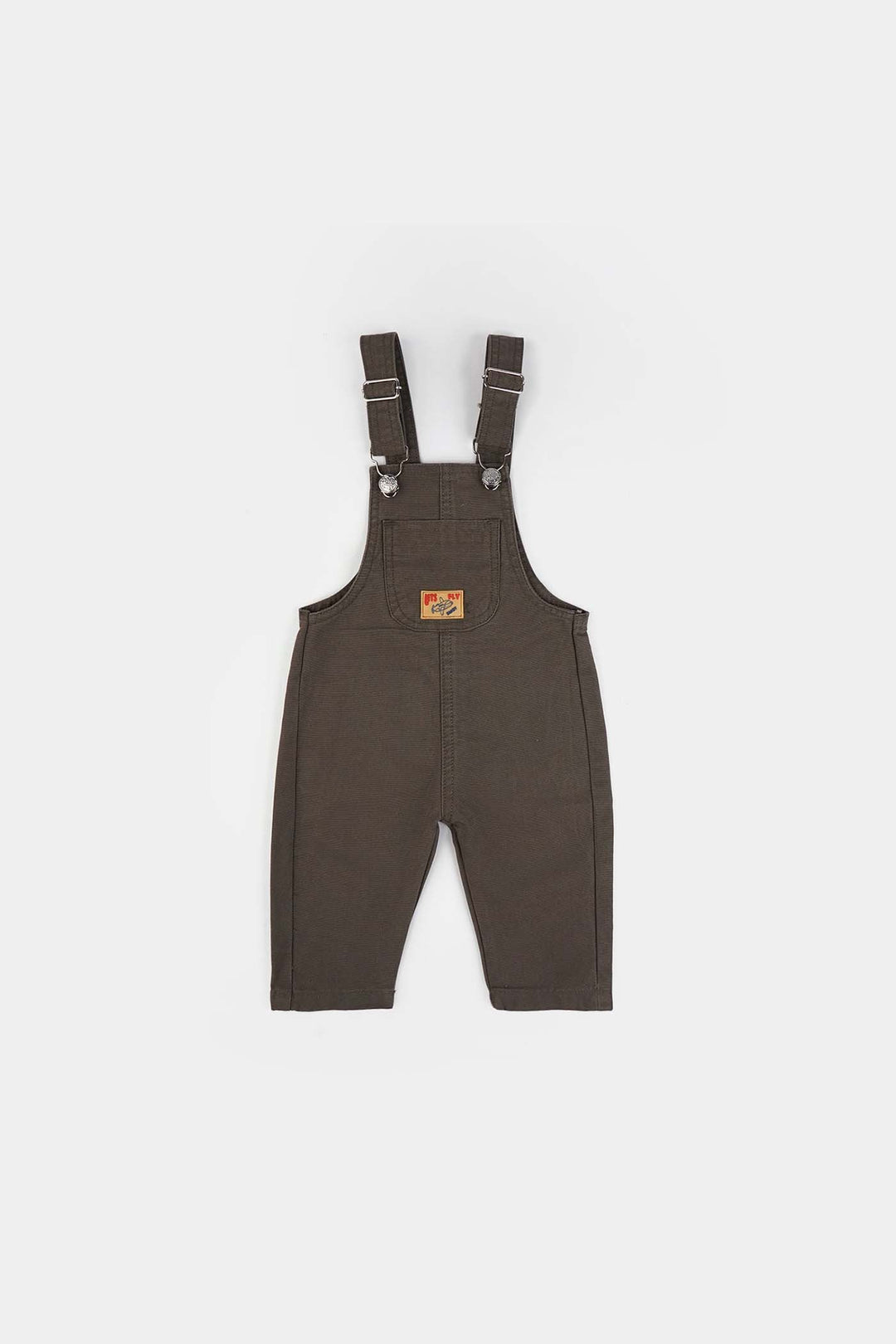 Infant Boys Cotton Twill Dangri Lets Fly-GREEN