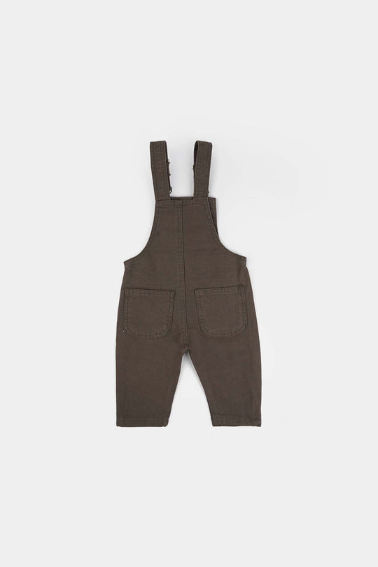 Infant Boys Cotton Twill Dangri Lets Fly-GREEN
