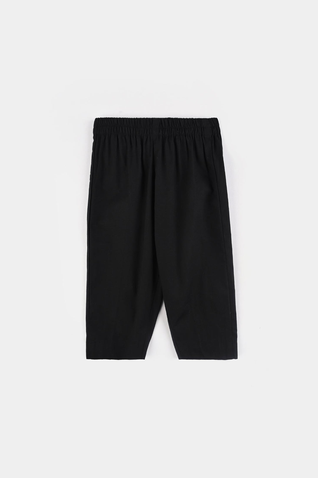 Infant Boys Cotton Poplin Kurta Pajama (Studs)-BLACK