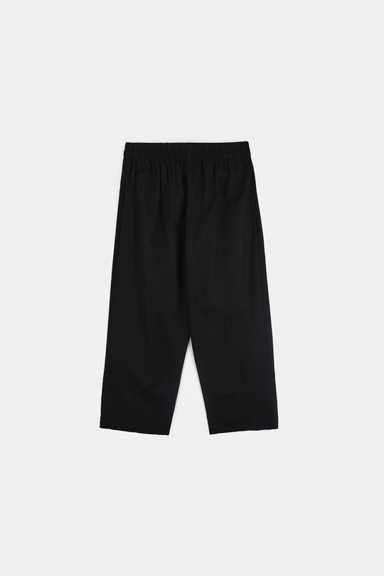 Boys Cotton Poplin Kurta Pajama (Black Studs)-BLACK