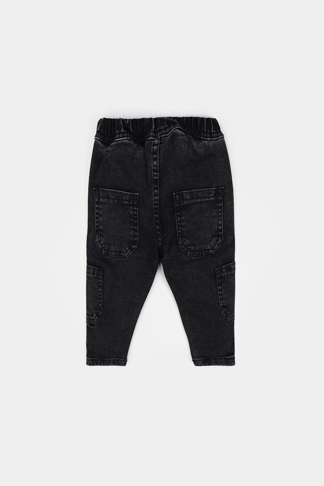 Infant Boys Denim Stretch Pant Panda-Black.Acid