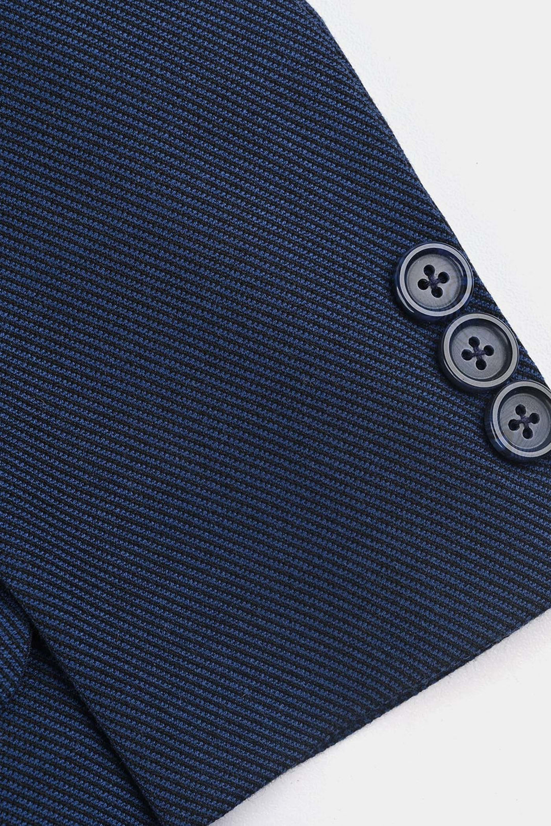 Boys Wool Blazer (Stitch) - Blue
