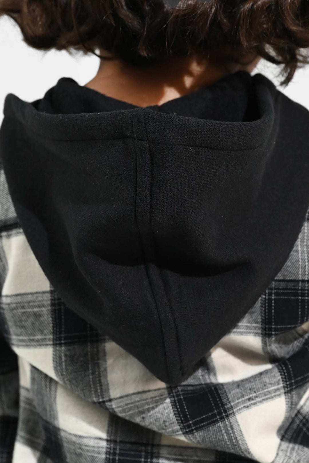 Boys Flannel Shirt F/S-Black Check