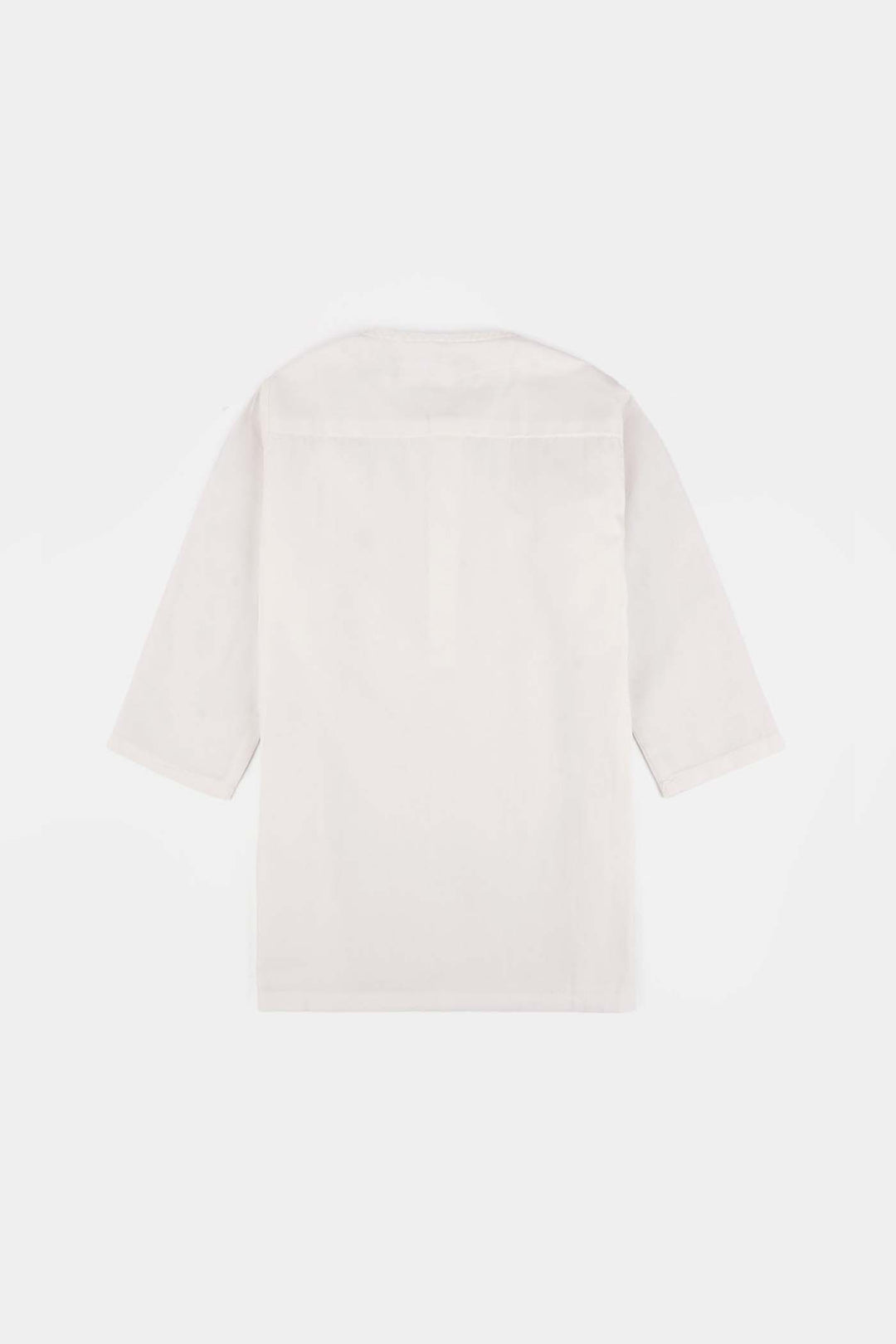 Infant Boys Cotton Poplin Kurta Pajama (Elegant)-White