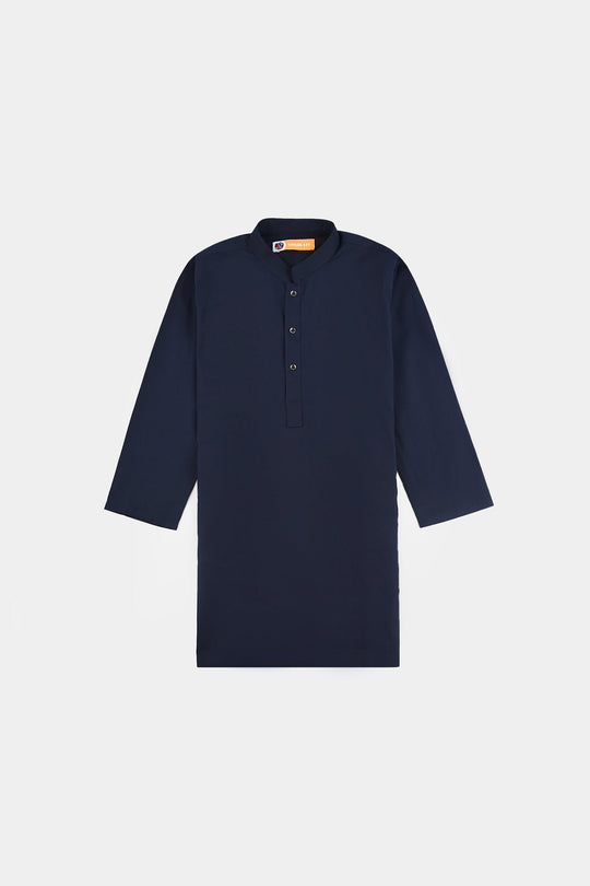 Boys Cotton Poplin 3 Piece Suit (Pageant Blue)-NAVY