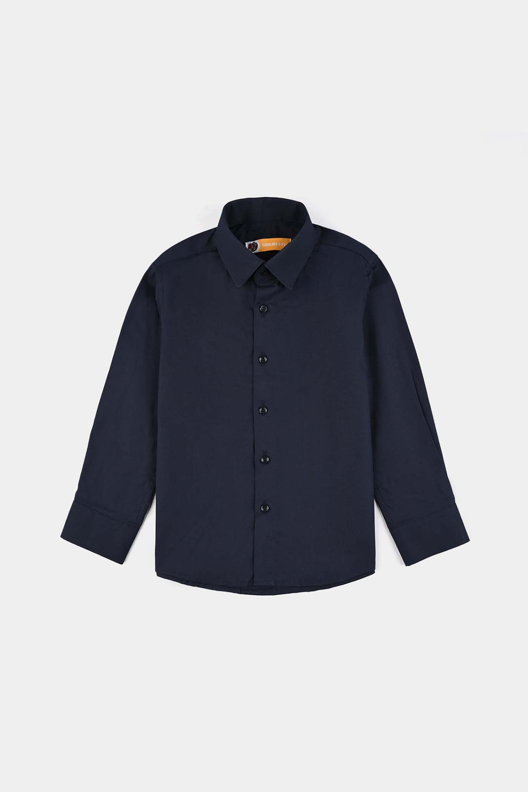 Boys Cotton Poplin Formal Shirt-NAVY