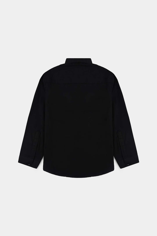 Boys Cotton Poplin Formal Shirt - Black