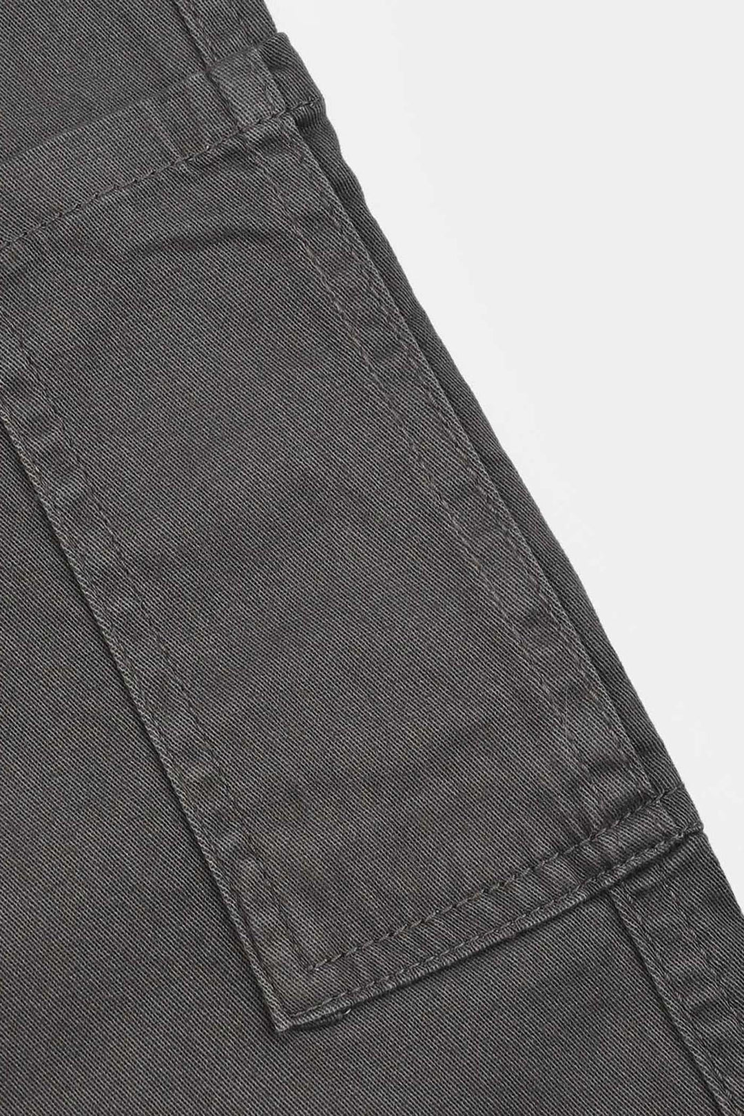 Boys Cotton Twill Pant Stitch On Loops-Lava Smoke