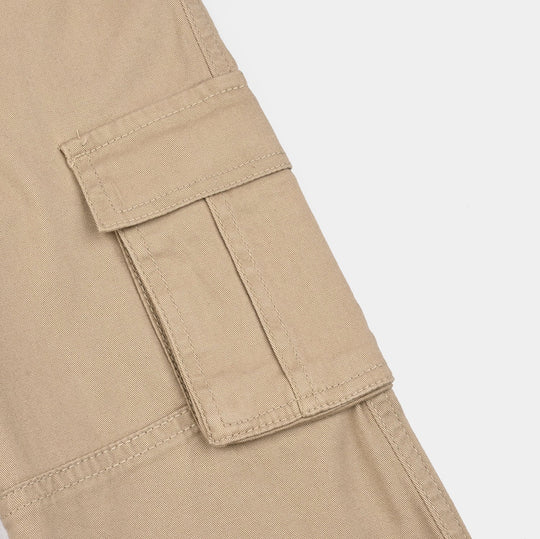 Girls Cotton Twill Pant Box-Wood.Ash