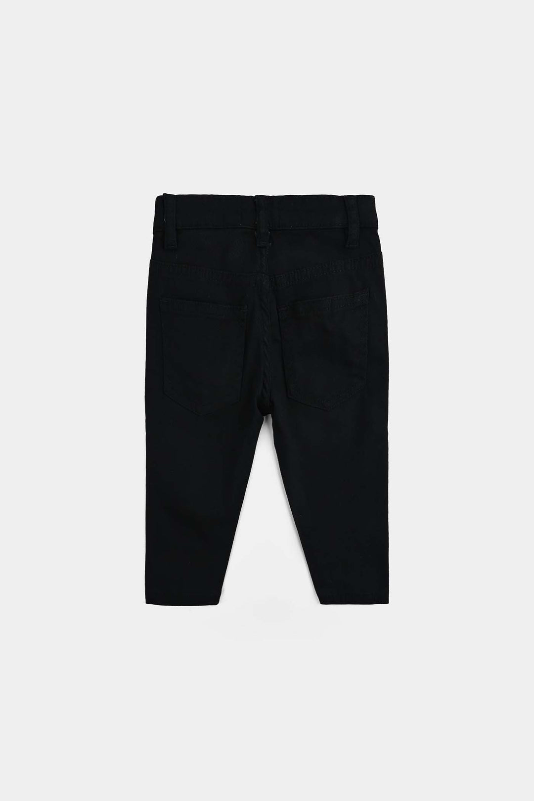 Infant Boys Cotton Twill Pant Basic-BLACK