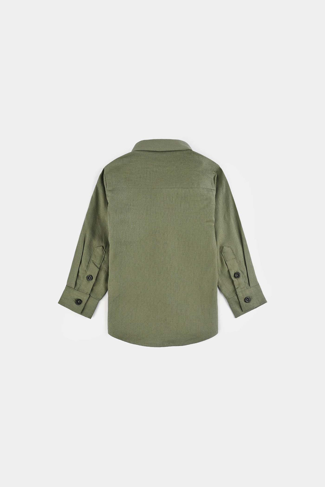 Infant Boys Cotton Shirt (Safari)-Green