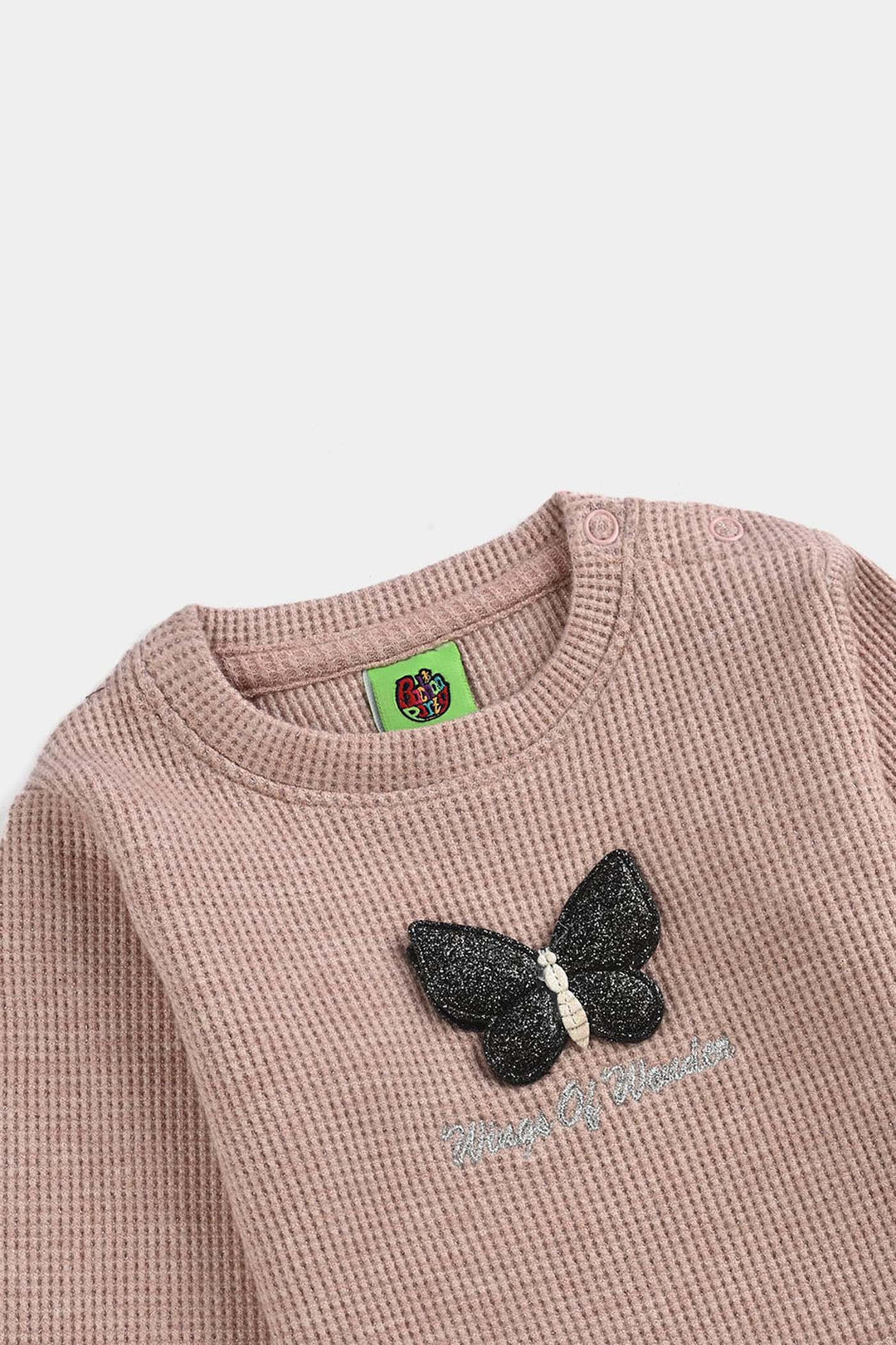 Infant Girls Jacquard Suit CUTE MOMENTS-PINK