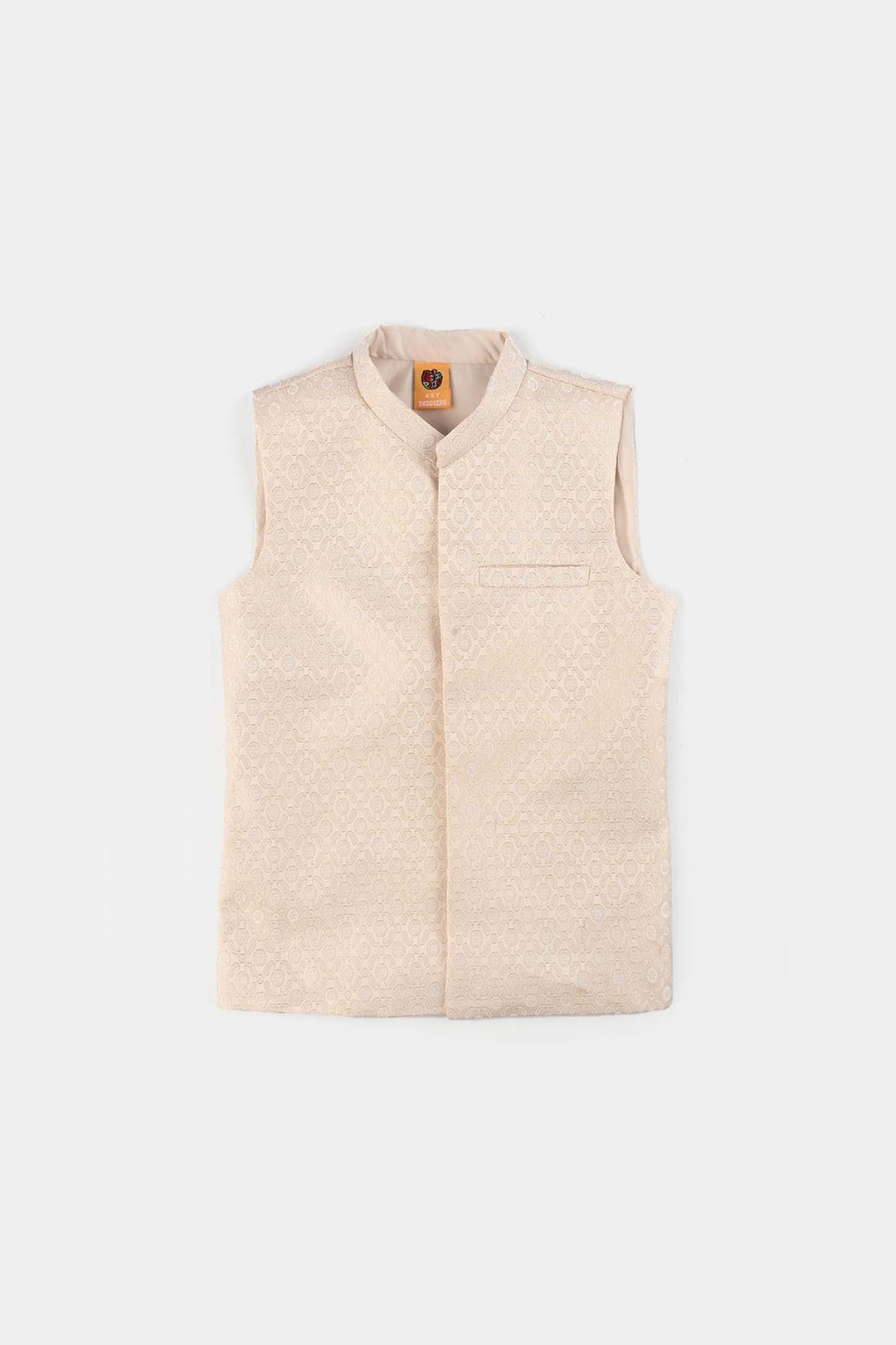 Boys Cotton Slub 3Piece Suit (Bombay Brown)-Rust