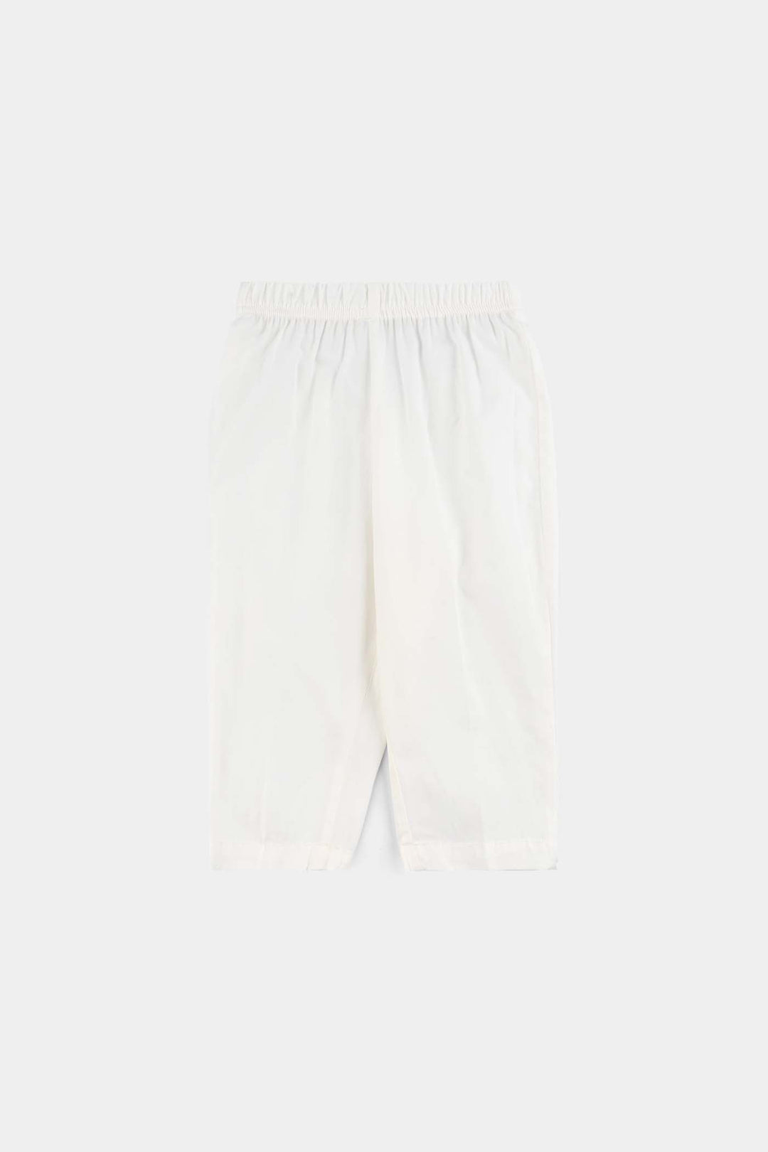 Infant Boys Cotton Poplin 3Piece Suit-White