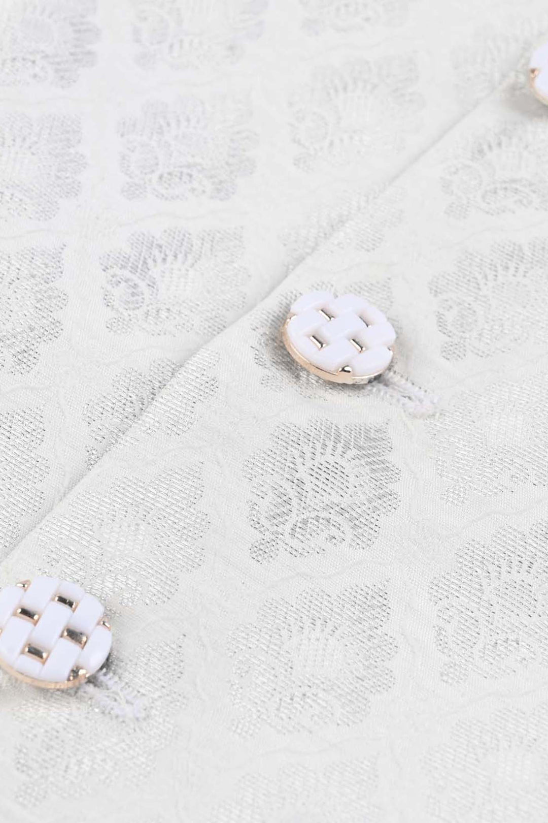 Boys Cotton Poplin 3Piece Suit-White