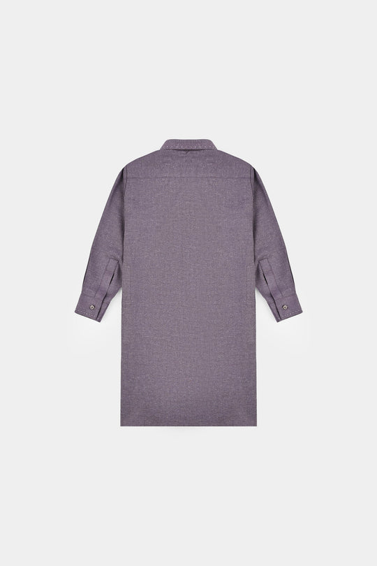 Boys Poly Viscose Suit (Contrast Stitch)-GREY