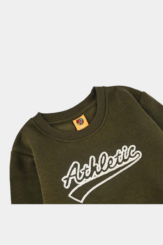 Boys Cotton Interlock Sweatshirt ATHLETIC-Green