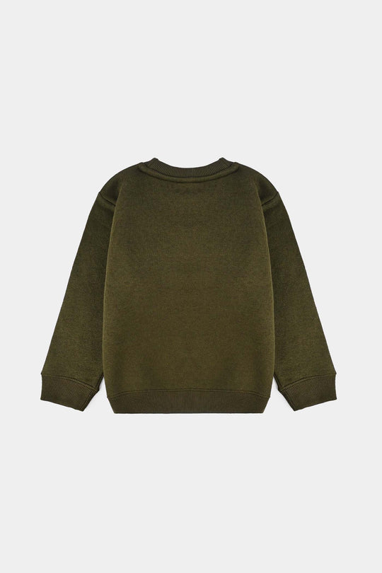 Boys Cotton Interlock Sweatshirt ATHLETIC-Green