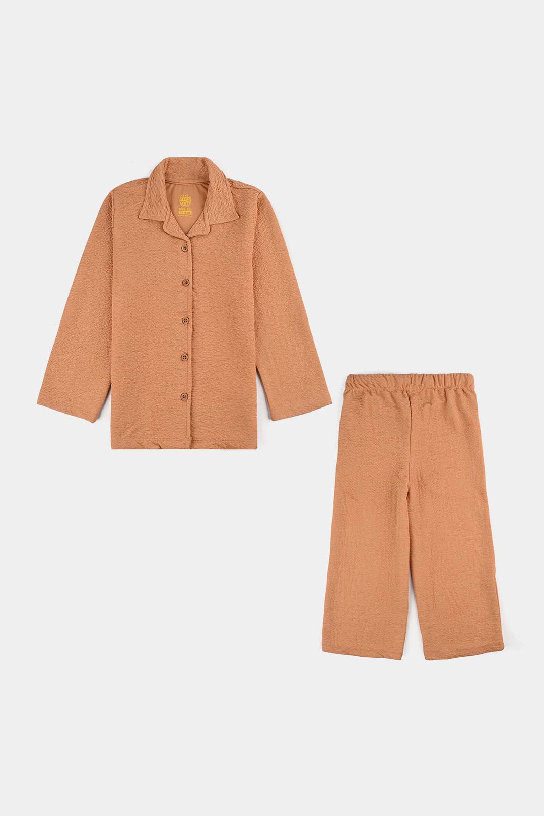 Girls Jacquard 2 Piece - Brown