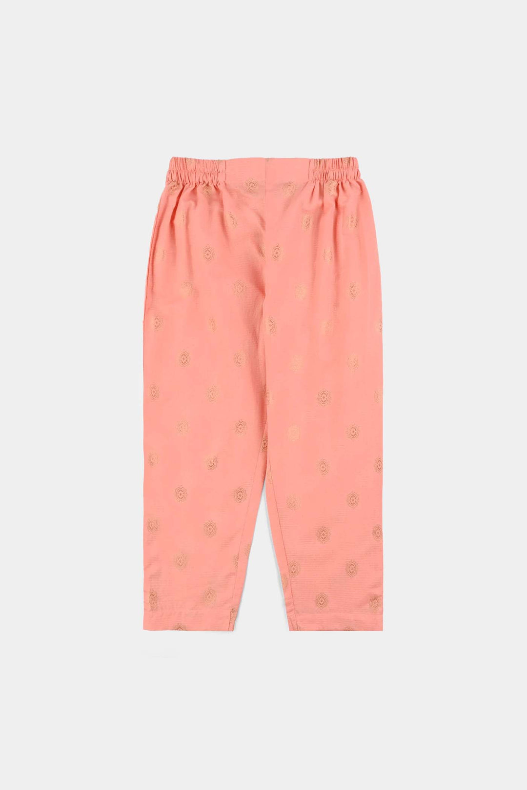Girls Jacquard 3Pcs Hoor-Peach
