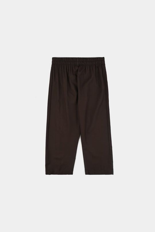 Boys Poly Viscose 3 Piece Suit (Earth Tone)-BROWN