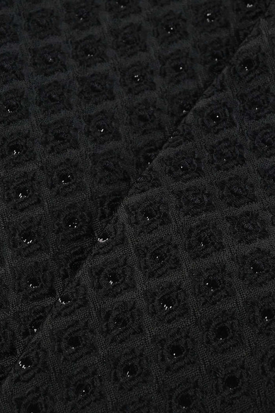 Infant Boys Cotton Slub 3 Piece suit (Black Beauty)-BLACK