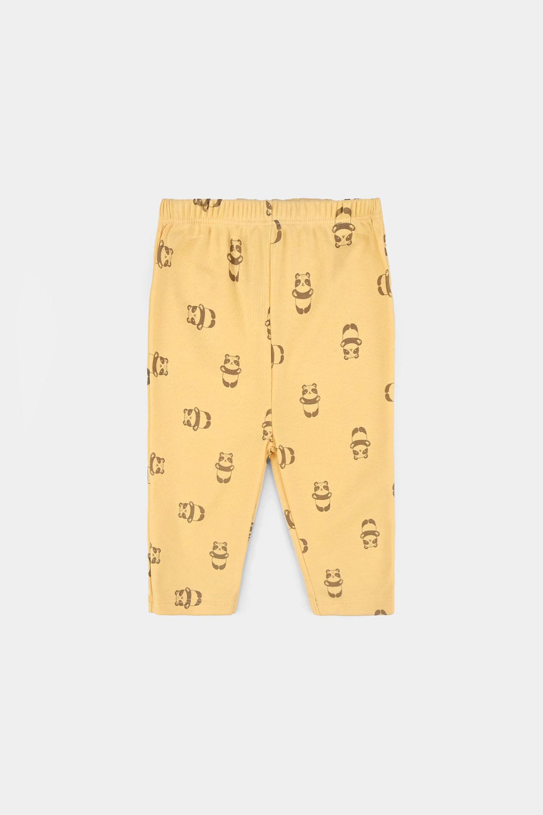 Infant Boys Cotton Interlock 3 PC Set-Brown/White/Yellow