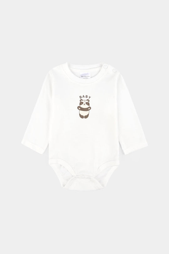 Infant Boys Cotton Interlock 3 PC Set-Yellow/White/Brown