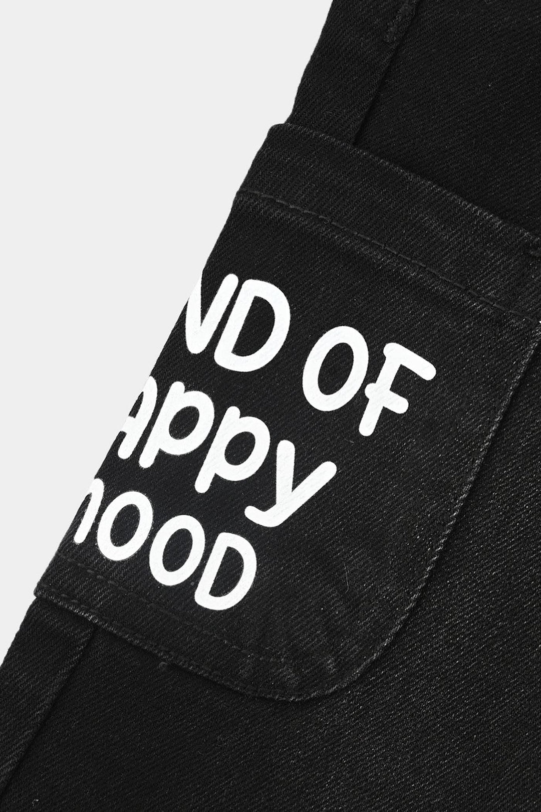 Infant Boys Denim Stretch Pant Kind Of Happiness Mood-BLACK