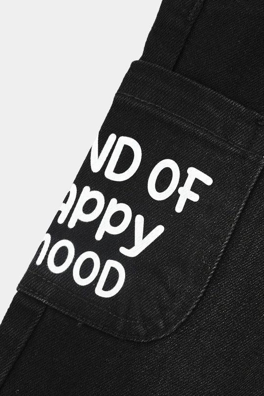 Infant Boys Denim Stretch Pant Kind Of Happiness Mood-BLACK