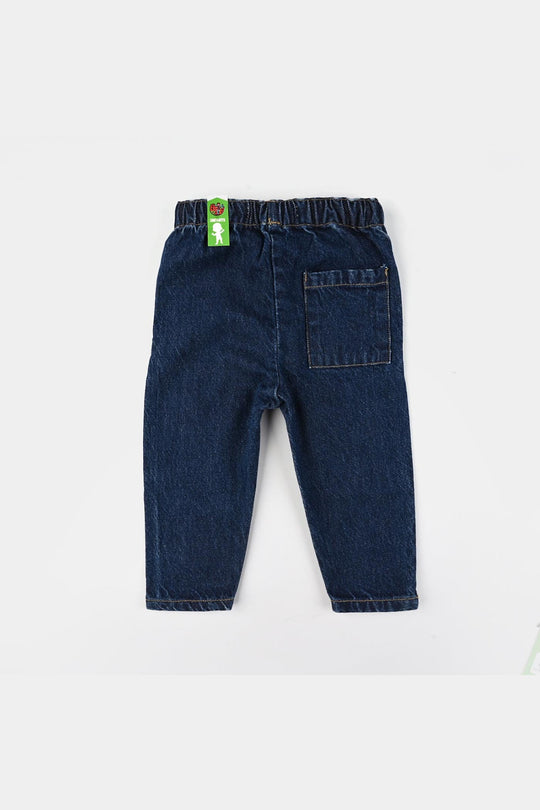 Infant Boys Denim Stretch Pant Lets Dig-DARK BLUE