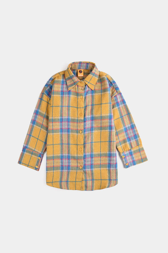 Girls Cotton Casual Top Honey Bee-Yellow