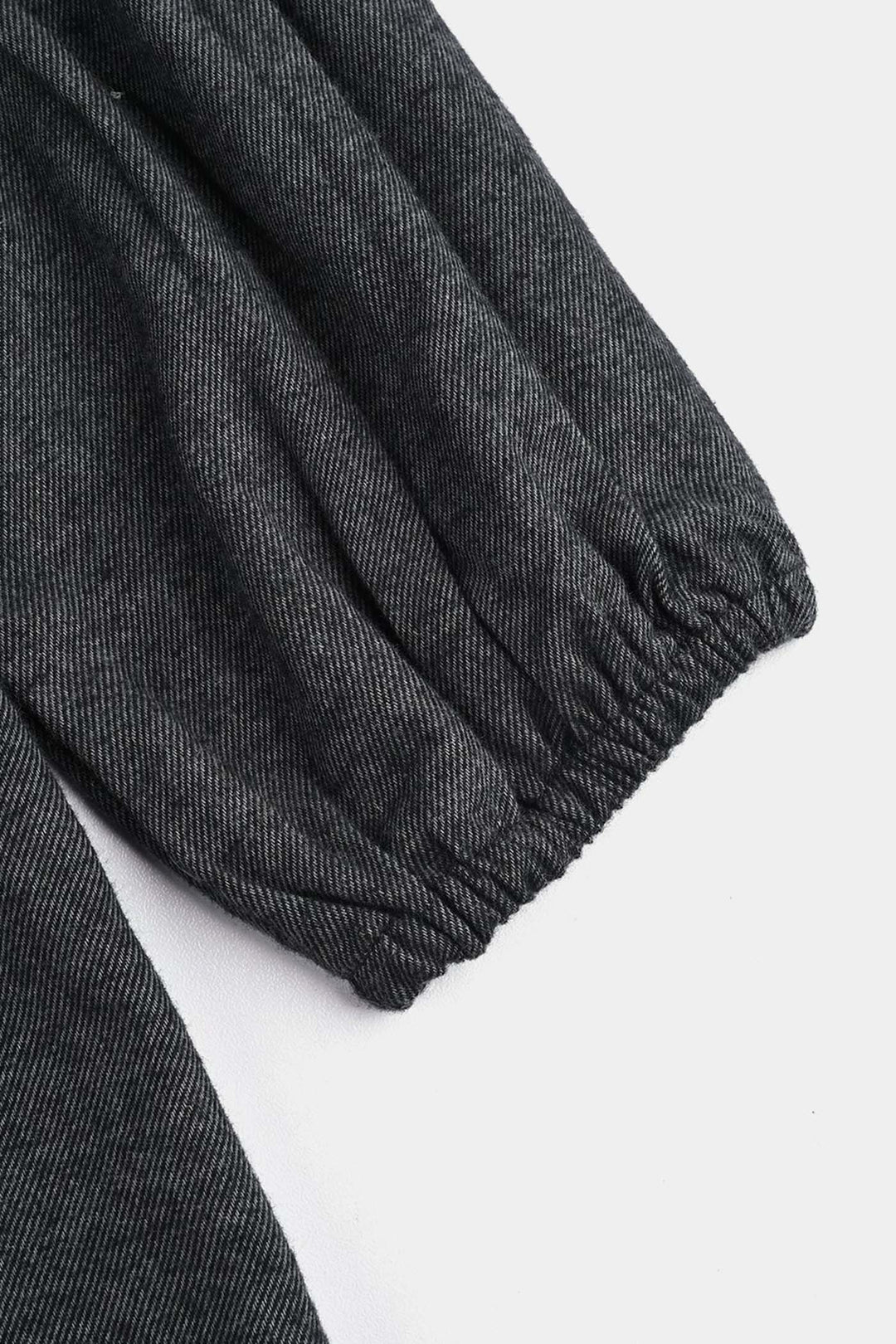 Girls Cotton Casual Frock Dark-GREY