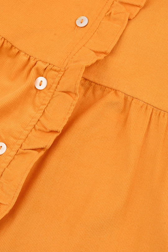 Girls Poly Jersey Casual Top - Yellow